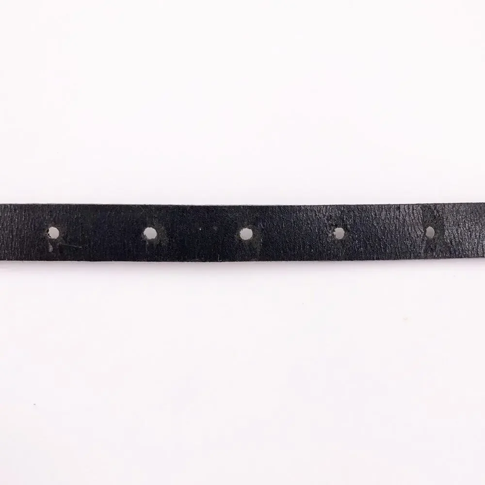 WCM New York black & tan faux snake skin belt